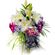 Fancy Ball. A stylish arrangement with lilies, gerbera daisies and chrysanthemums.